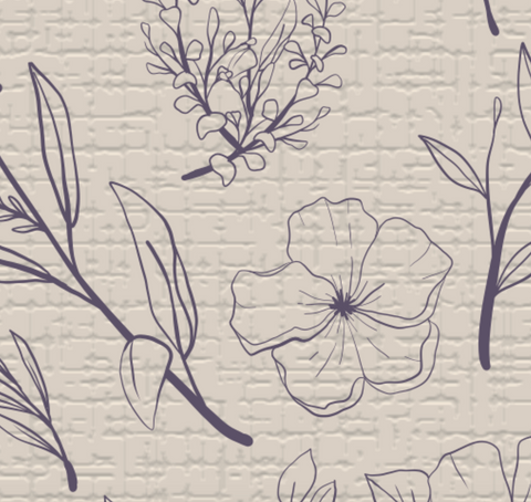 Botanica Crema - Dekomuro 35x35 cm Pack 6 unidades