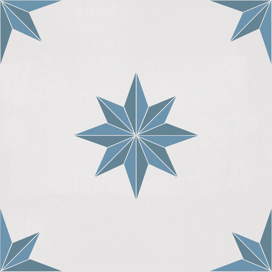 Baldosas 33x33 MALTA CELESTE - Pack 6 unidades