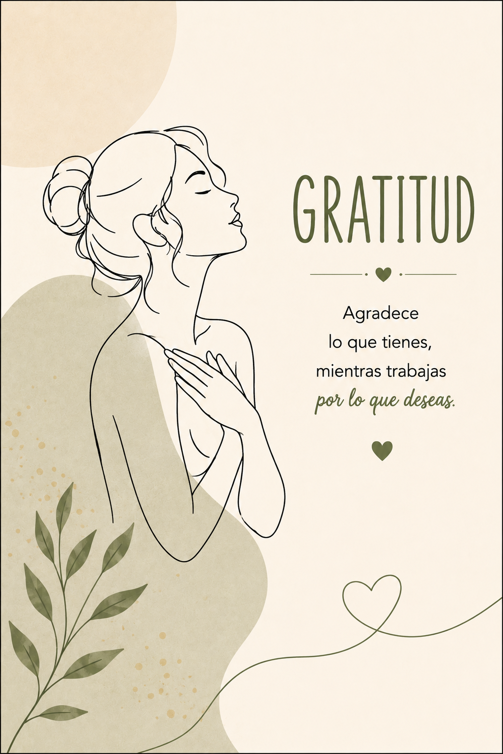 Poster Gratitud Mujer