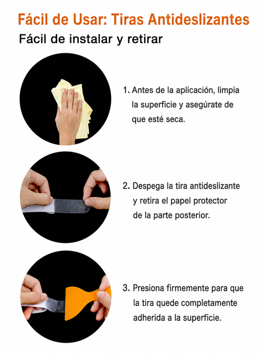 Cintas Antideslizantes Transparentes