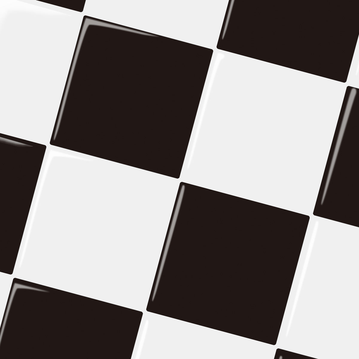 Mosaiko 3D Ajedrez Blanco/Negro 1,2mm