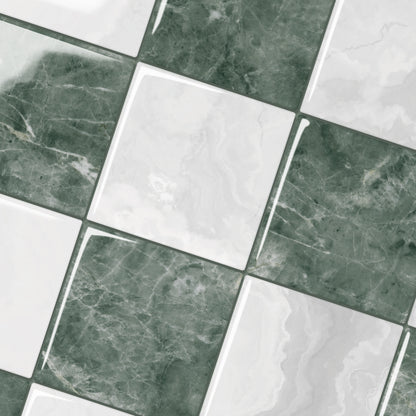 Mosaiko 3D Ajedrez Blanco/Verde 1,2mm