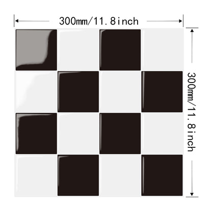 Mosaiko 3D Ajedrez Blanco/Negro 1,2mm