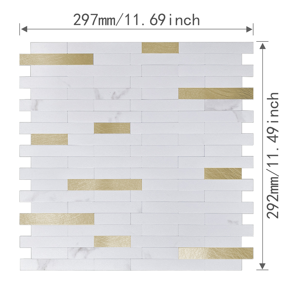 Mosaiko 3D Piedra Blanca 4,0mm