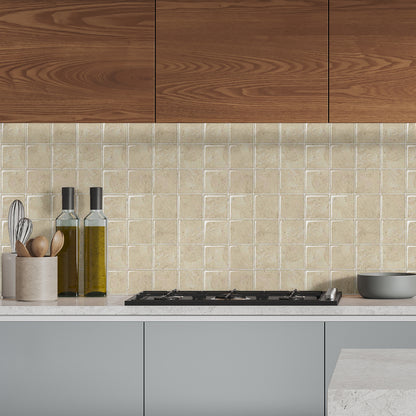 Mosaiko 3D Cuadros Marmol Beige 1,2mm