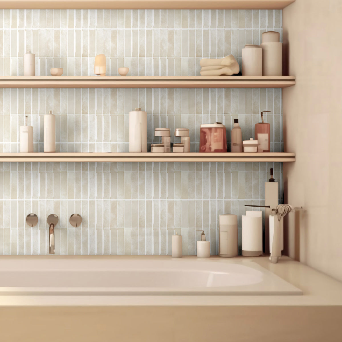 Mosaiko 3D Lineas Marmol Beige 1,2mm