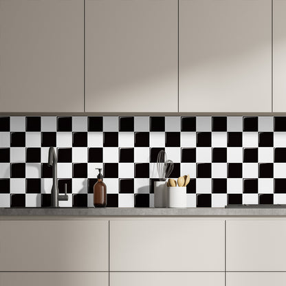 Mosaiko 3D Ajedrez Blanco/Negro 1,2mm
