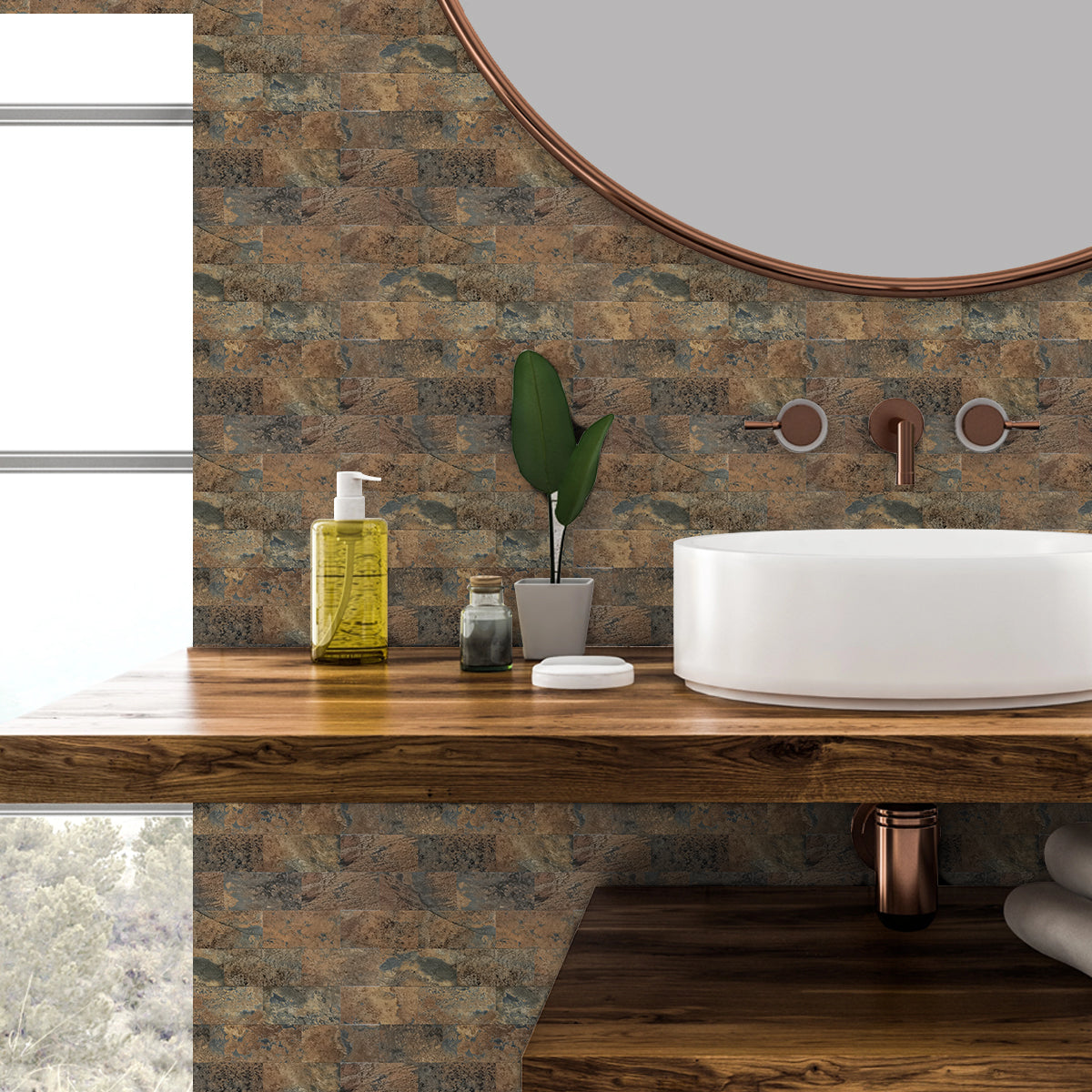 Mosaiko 3D Brick Oxido 4,0mm