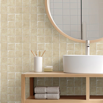 Mosaiko 3D Cuadros Marmol Beige 1,2mm