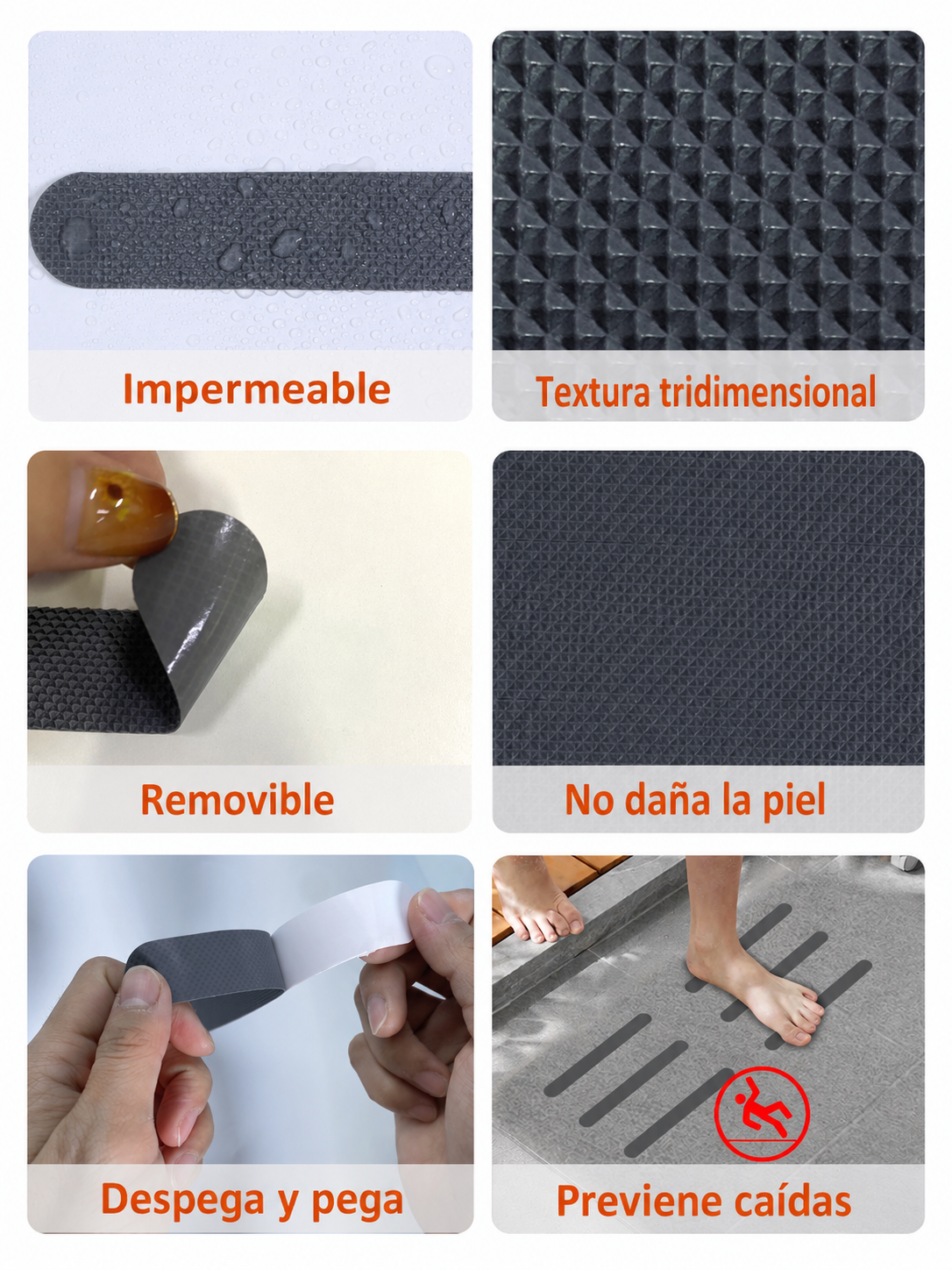 Cintas Antideslizantes Gris