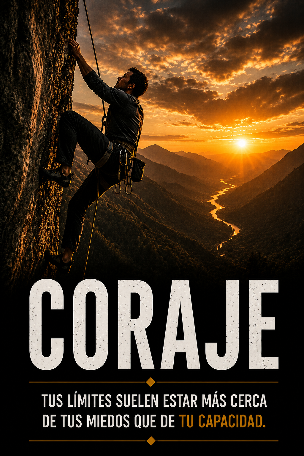 Poster Coraje Escalada