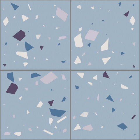 Baldosas 33x33 TERRAZO TURQUESA - Pack 6 unidades