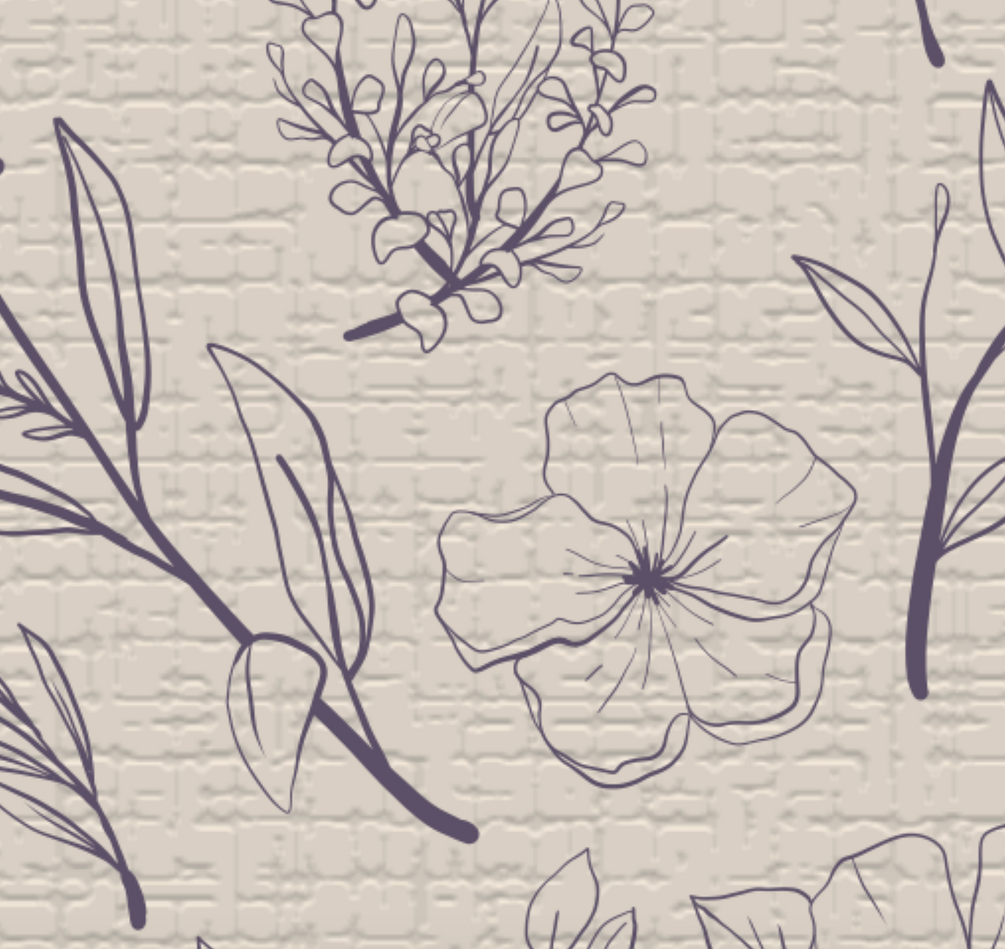 Botanica Crema - Dekomuro 35x35 cm Pack 6 unidades