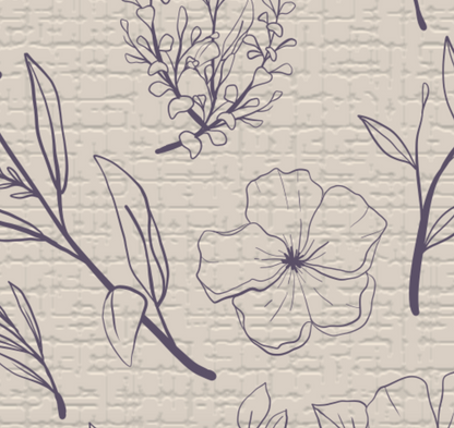 Botanica Crema - Dekomuro 35x35 cm Pack 6 unidades
