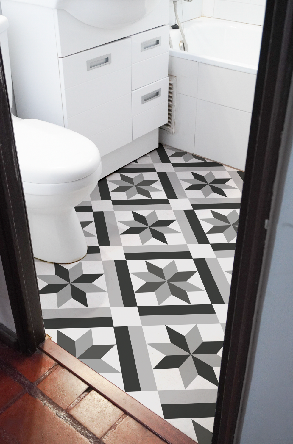 Baldosas 33x33 BARROCO GRIS - Pack 6 unidades - GF33BARGR