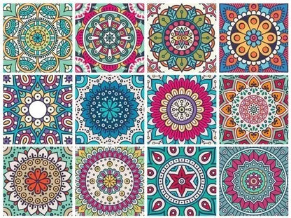 Mandala transparente autoadhesivo Dekofix