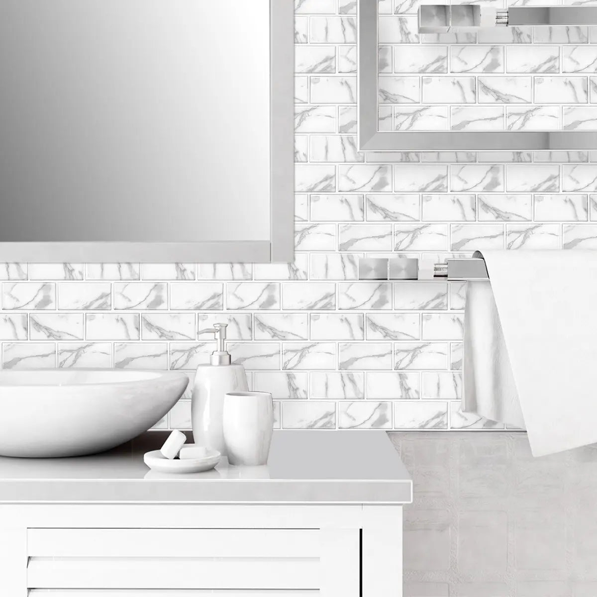 Mosaiko 3D Brick Calacata Dekofix