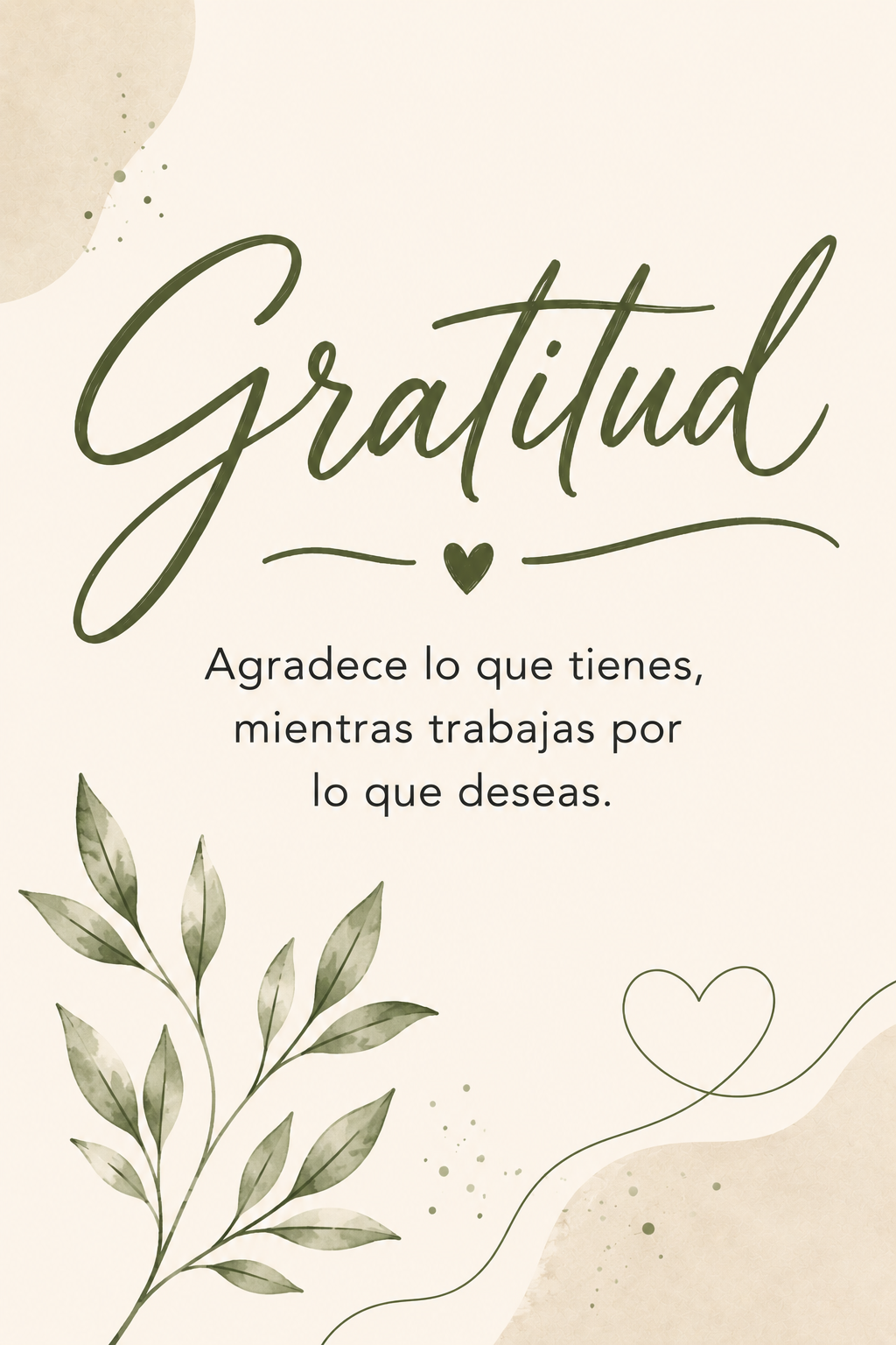 Poster Gratitud Botánica