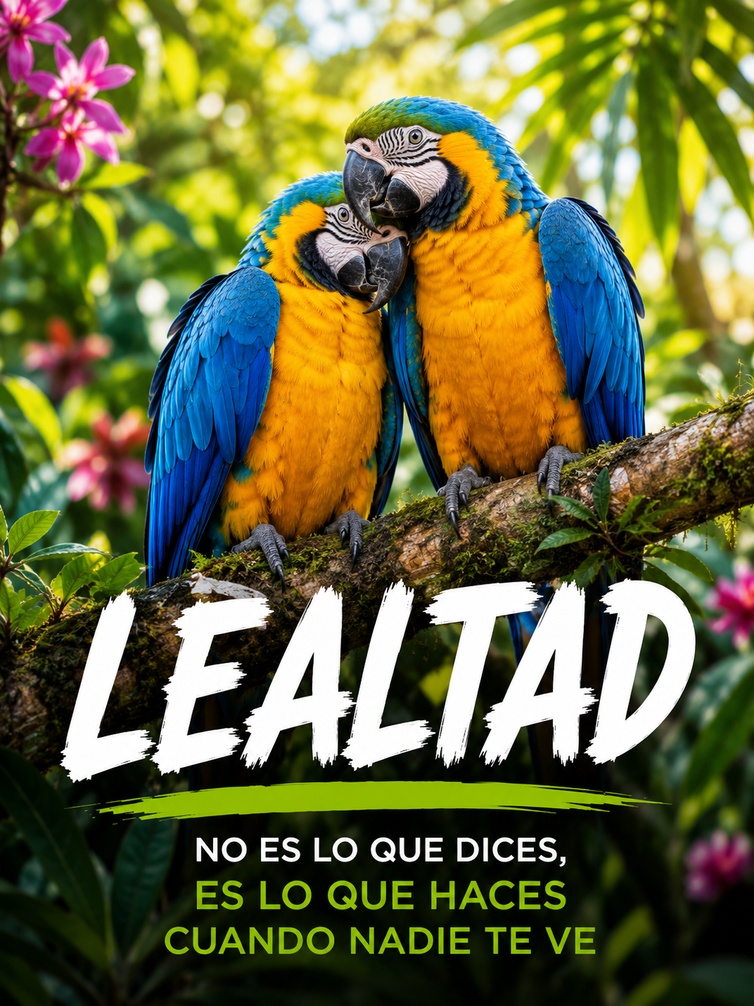 Poster Lealtad Guacamayos