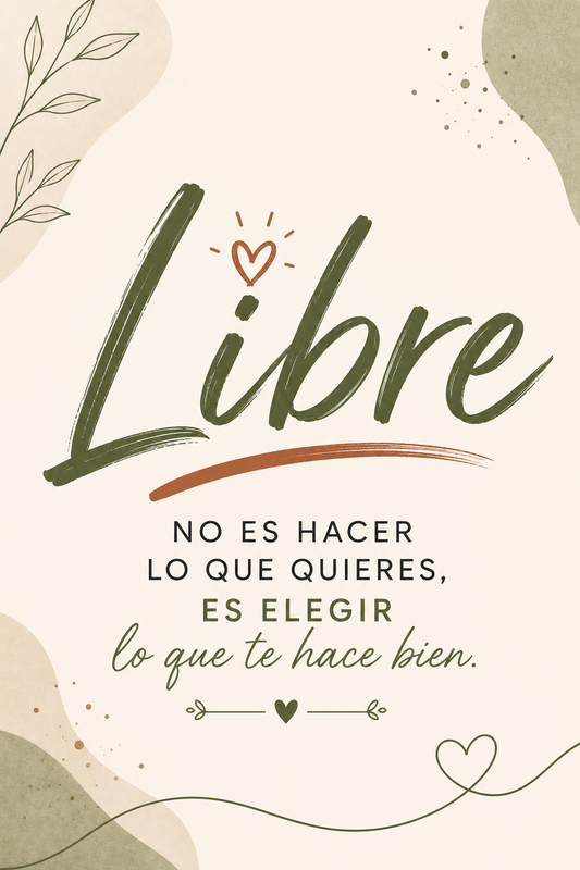 Poster Libre Tipografía