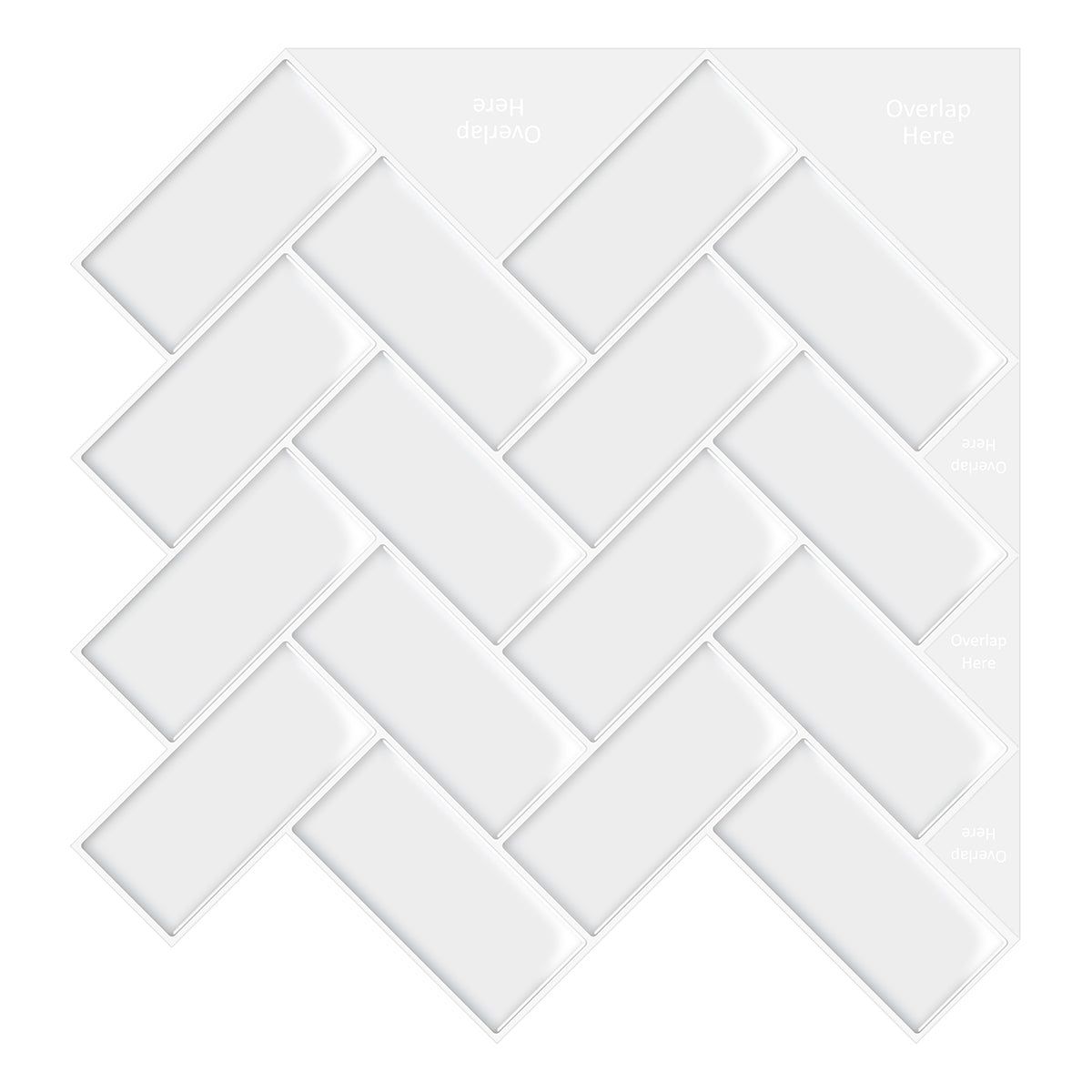 Brick Inclinado Blanco 1,2 mm