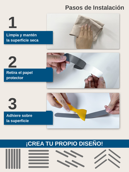 Cintas Antideslizantes Gris
