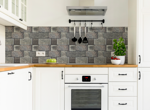 Muros 30x50 cm Adoquin Gris - Pack 4 unidades