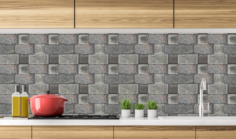 Muros 30x50 cm Adoquin Gris - Pack 4 unidades